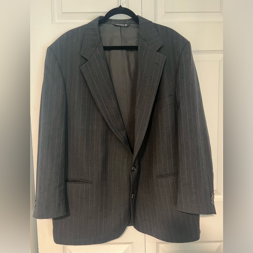 Men's Palm Beach Exclusively for Hajjar's Big & Tall Dark Gray Suit
